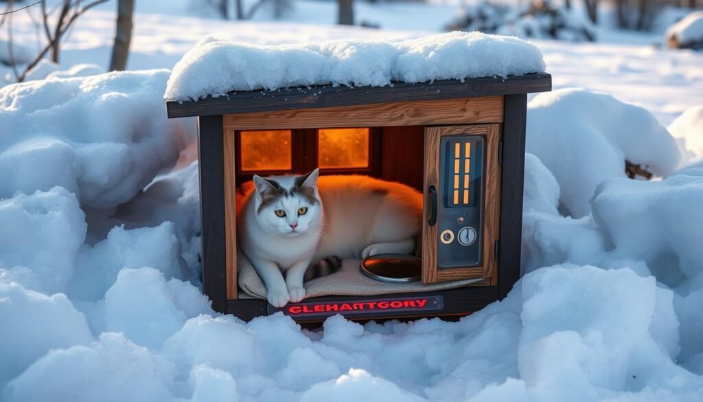 Outdoor Heated Cat House Features