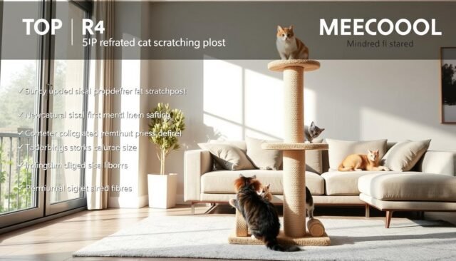 top 5  MECOOL Cat Scratching Post Premium Basics